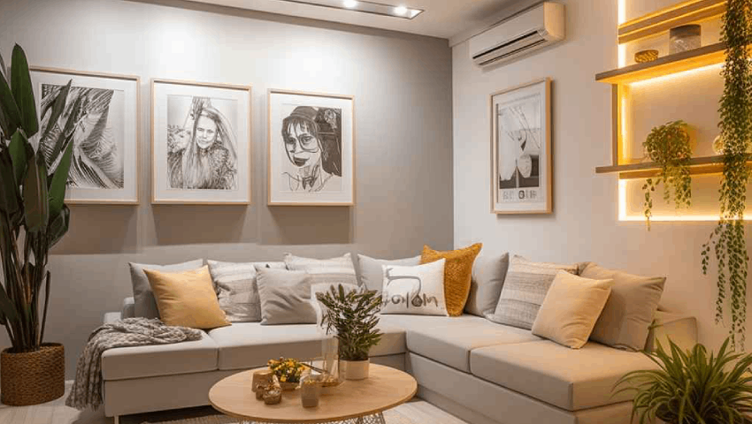 Como escolher quadros para sala